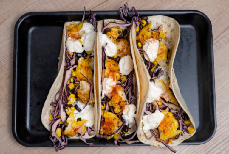 Mexicaanse wraps met roodbaars en rode kool Freshly Fish