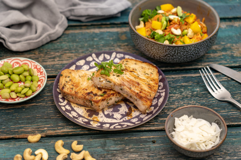 Lekkerbek met ovenfriet en erwtenpuree - Freshly Fish